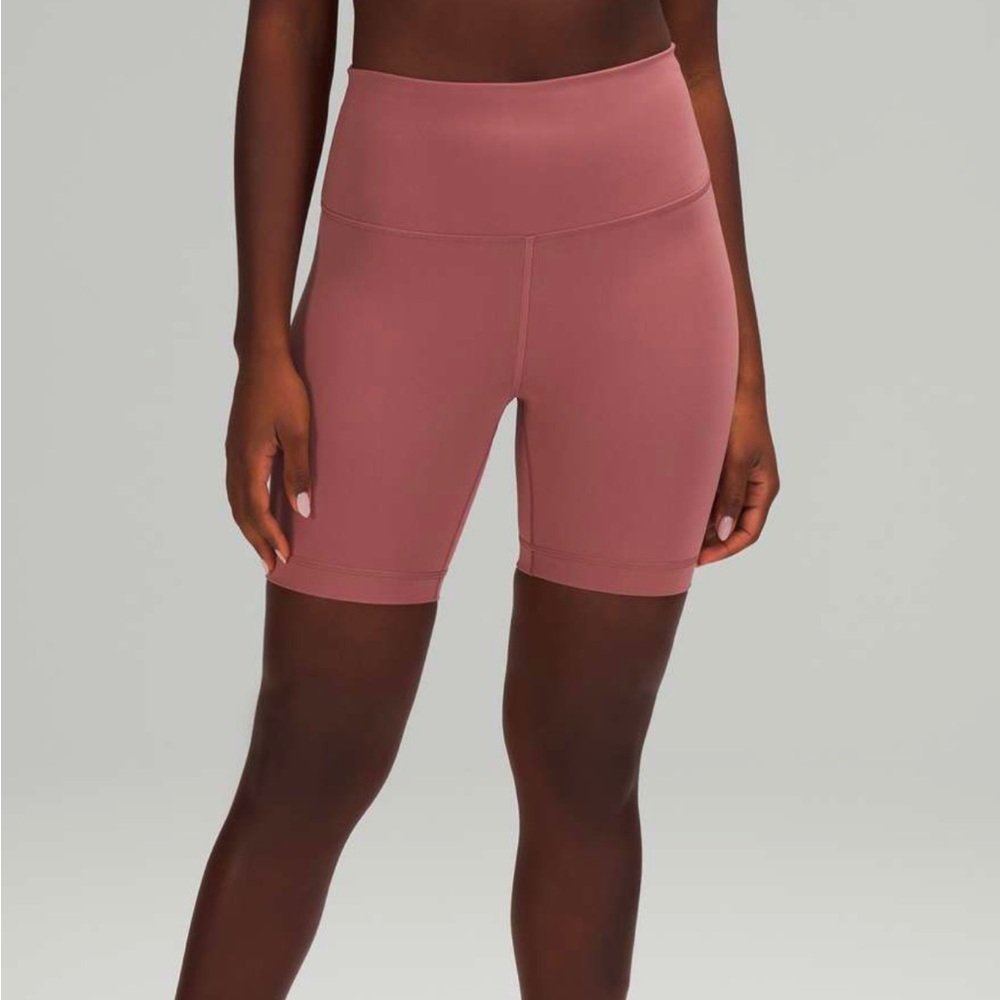 LULULEMON WUNDER TRAIN HIGH RISE SHORTS 6” (SPICED CHAI)